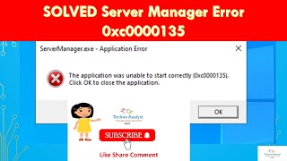 SOLVED Server Manager Error 0xc0000135 Application Error  Not working server  TechnoRD [upl. by Iroc473]