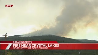 Pearl Fire burning more than 100 acres in Larimer County [upl. by Conlan]