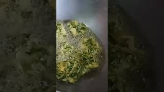 Adhunik moja r recipe tela kochu r patar pokora recipe cookingchannel [upl. by Derrick712]