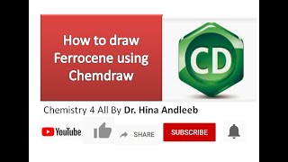 How to draw Ferrocene using Chemdraw [upl. by Henrik17]