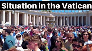 Rome Italy Vatican City Heres the current situation at the Vatican City Rome walking tour 2024 [upl. by Helmer]