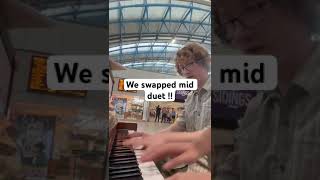 We swapped mid duet piano boogiewoogie music [upl. by Nerhe446]