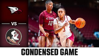 NC Central vs Florida State Condensed Game  202425 ACC Women’s Basketball [upl. by Aned]