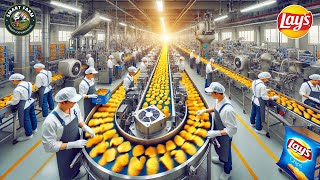 How Fresh Potato Chips Are Made 🥔 Inside the Lays Chips Factory [upl. by Namsaj]