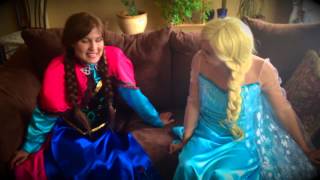 RealLife Elsa and Anna singing quotLove Is an Open Doorquot Live [upl. by Nael]