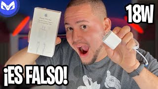 CARGADOR iPhone 11 PRO FALSO CARGA IGUAL 😳😱😳😱 [upl. by Sherj790]