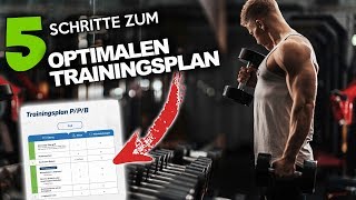 SO erstellst du DEINEN OPTIMALEN TRAININGSPLAN in 5 Schritten [upl. by Ydnem288]