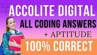 ACCOLITE CODING SOLUTIONS  ACCOLITE DIGITAL APTITUDE ANSWERS  INCREASING SUBARRAY  WEIRD ARRAY [upl. by Nueormahc]