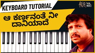 Aa Karnanante Nee Daani  Keyboard Tutorial with Notes  Chords  BGMs  Supreet CB  RiTdoh [upl. by Topper213]