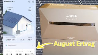 August Ertrag und Kostensenkung durch Anker Solix Solarbank 2 E1600 Pro  Gutscheincode [upl. by Tallbott919]