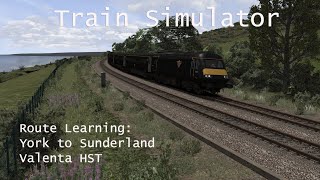 Train Simulator  Route Learning York to Sunderland Valenta HST  1440p [upl. by Alenson]