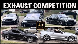 AMG EXHAUST COMPETITION😲💨Mercedes CL55 Borla MBH Headers vs SL55 Cat Delete vs SL55 Straight Pipe [upl. by Naig34]