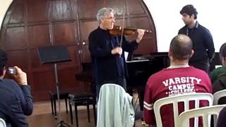 Pinchas Zukerman Master Class 2011 Parte 3 [upl. by Yartnoed]