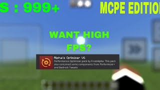 THE BEST OPTIMIZER FOR MCPE minecraft minecraftvideos viraltrend gamingvideos [upl. by Aneles]