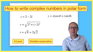 How to write complex numbers in polar form [upl. by Riamu]