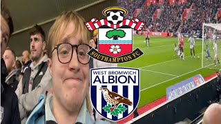 SOUTHAMPTON VS WBA VLOG SAINTS BEAT THE BAGGIES [upl. by Macguiness]