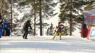 Magdalena Neuner  30th World Cup win  Oslo Sprint Feb 2012 [upl. by Pears]