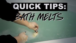 LUSH Quick Tips Bath Melts [upl. by Sjoberg731]