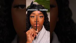 ✨Underlining Vs Overlining Your Lips✨  You don’t need lip fillers 🥴🥴 makeup yt shorts [upl. by Ahearn]