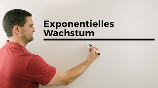 Exponentielles Wachstum Grundlagen WachstumsZerfallsfaktor Startwert  Mathe by Daniel Jung [upl. by Hajidahk]