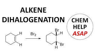 dihalogenation of alkenes by halonium ions [upl. by Drazze351]