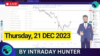 Live Trading  Options Trading  Intraday Hunter 21 DEC 2023 [upl. by Tuchman]