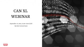 Kvaser Presenting CAN XL webinar [upl. by Kikelia]