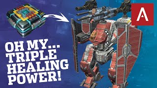 War Robots  How Strong Is The Arthur Titan With 3x Healing Modules SelfFix Unit WR Max Gameplay [upl. by Alyehc]