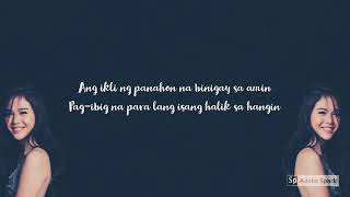 Halik Sa Hangin  Janella Salvador LYRICS [upl. by Odragde]