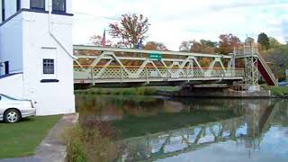 The Adam Street Lift Bridge on the Erie Canal Lockport NY USA October 19th 2010 [upl. by Heaps]