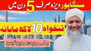 Singapore Work Visa For pakistani  High Salary Country  How To Apply Singapore Work Visa [upl. by Gotthard]