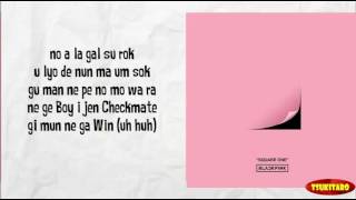 BLACKPINK  WHISTLE Lyrics easy lyrics [upl. by Idnyc]