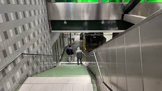 Sweden Stockholm Liljeholmen Subway Station 1X stairs [upl. by Niamjneb]