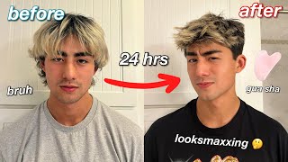 giving my little brother a massive GLOW UP new hair skincare  more [upl. by Calbert]