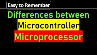 Differences between Microprocessor and Microcontroller MP vs MC [upl. by Haonam]