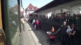 HSB Bahnhofsfest Nordhausen Fahrt auf den Bahnhofsplatz [upl. by Barthold]