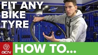 How To Fit Any DifficultToFit Bike Tyre [upl. by Wenoa]