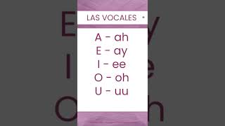 How to Pronounce Spanish Vowels  Spanish Phonics in 16 Seconds  How do you say the Spanish vowels [upl. by Nelleh]