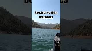 Wake boat vs Bass Tracker basstracker boating shorts [upl. by Pradeep]