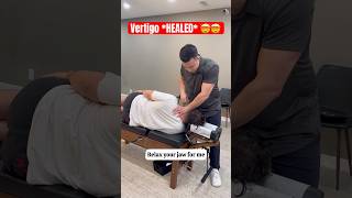 Vertigo GONE ⁉️🤯 chiropractor neckpain wellness shortsviral [upl. by Dian]