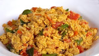 Tomato Egg Stir Fry  Scrambled Egg with Tomatoes  4k video [upl. by Topping781]