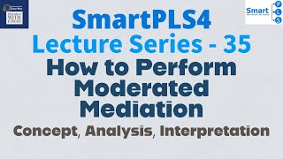 SmartPLS4 Series 35  Moderated Mediation in SmartPLS See Description [upl. by Alema254]