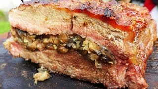 Bife de Chorizo Entero Relleno  Receta Espectacular Locos X el Asado [upl. by Milka266]