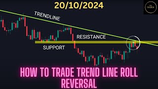 How to trade  trend line  roll reversal [upl. by Polivy]