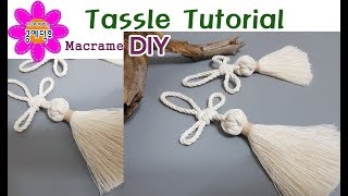 Macrame Tassle Tutorial마크라메 태슬 만들기 [upl. by Eintirb]