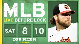 MLB DFS Picks Today 81024 DraftKings FanDuel amp PrizePicks Baseball Lineups  Live Before Lock [upl. by Roberta]