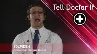 Zolpidem Medication Information dosing side effects patient counseling [upl. by Natanoy]