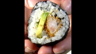 Recette Japonaise  maki sushi de crevettes panees et avocat [upl. by Eiramyelhsa868]