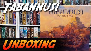 Tabannusi Builders of Ur  Brettspiel Unboxing BoardampDice [upl. by Ellimahs]