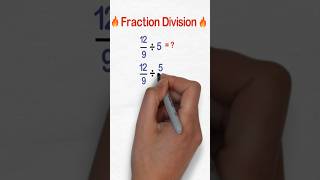 🔥Fraction Division🔥How to divide fractions 😱🤩fractiondivision fractions division maths shorts [upl. by Assyram]